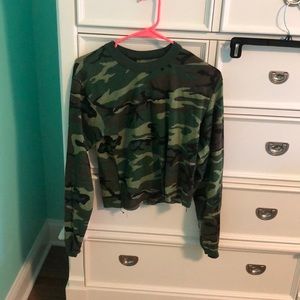 Camo long sleeve shirt